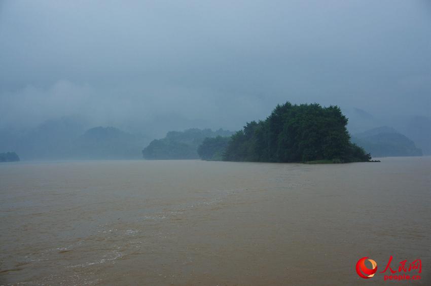梅雨季节瓯江上风景如画。吴昊/摄