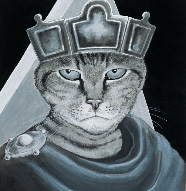 高清:英国画家再现经典艺术名作 用猫代替主角