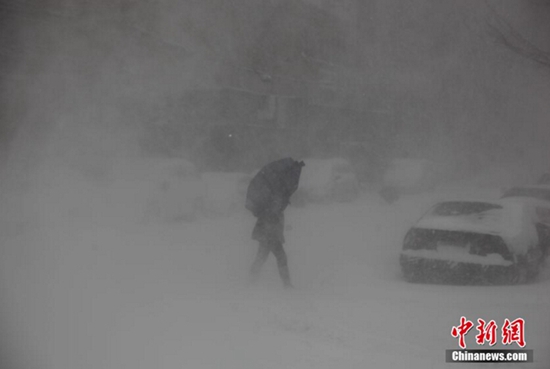 高清：“怪兽级暴风雪”袭美 11个州进入紧急状态
