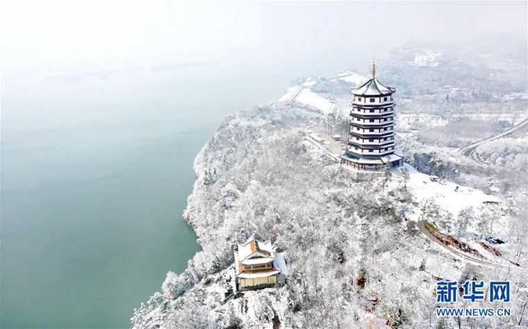 安徽：万佛湖景区雪后如画（高清）