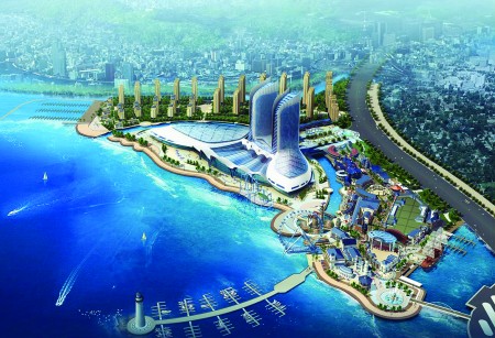 青岛海上嘉年华开工 系国内首座神话主题游乐