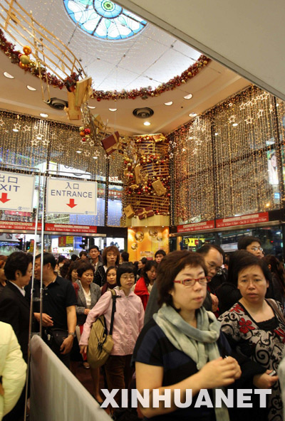 香港圣诞购物团热度大减 游客选择度假放弃购